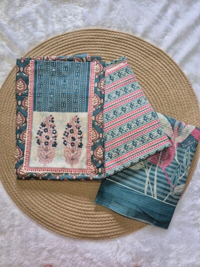 Embroidered Pure Cotton Dress Material