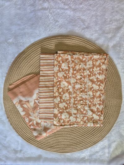 Elegant Pure Cotton Dress Material – Light, Stylish & Skin-Friendly