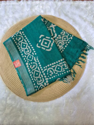 Modern Batik Fusion Saree