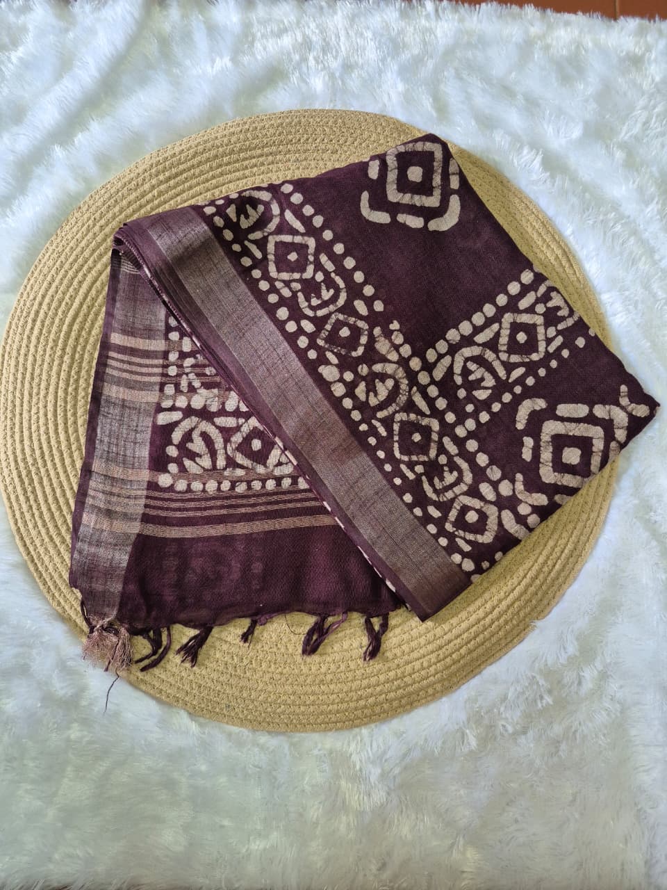 Pure Cotton Batik Print Saree – A Blend of Heritage and Style