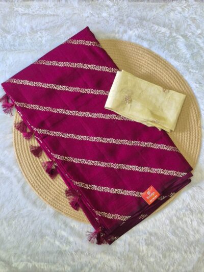 Elegant Crush Tissue Silk Saree