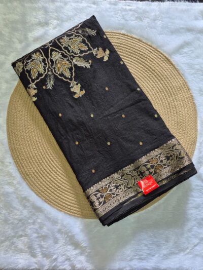 Designer Soft Tussar Silk Saree
