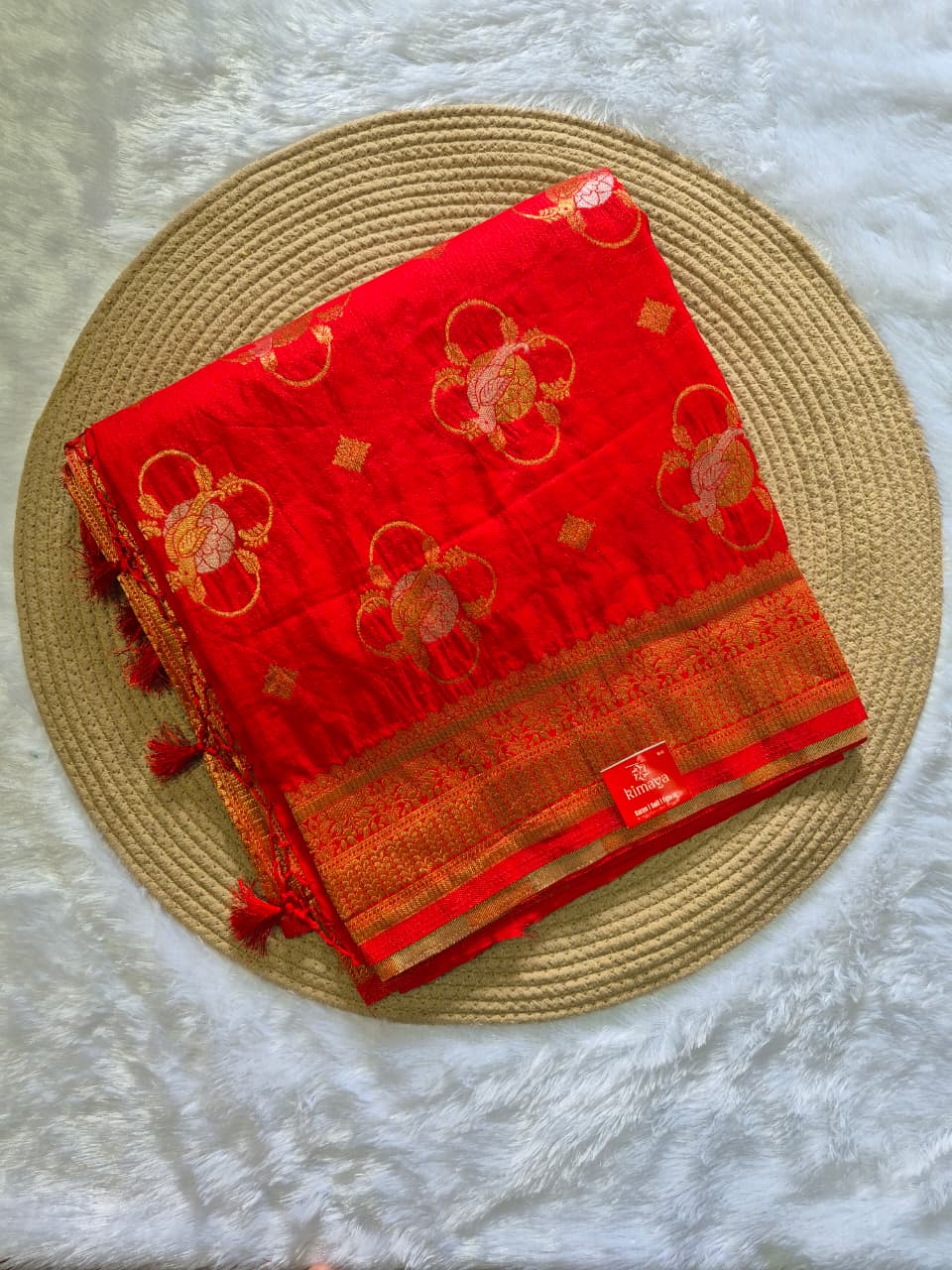 Soft Tussar Silk Saree with Zari Border