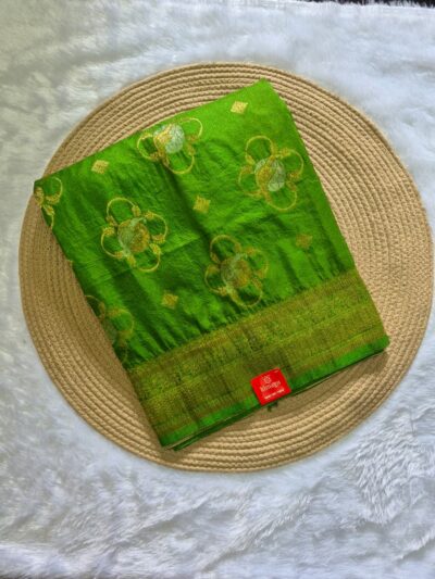 Pure Soft Tussar Silk Saree – Elegant Handwoven Silk with Natural Sheen