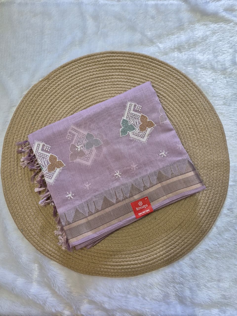 Elegant Pure Cotton Temple Border Saree