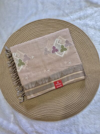 Traditional Pure Cotton Temple Border Saree