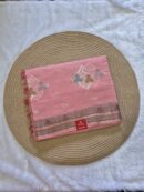 Elegant Contrast Temple Border Pure Cotton Saree